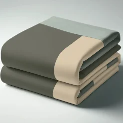 Drap plat en coton TRIO-Lichen