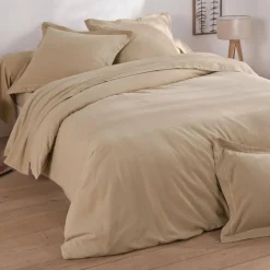 Drap plat en flanelle LAUREAT beige