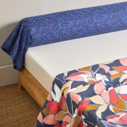 Drap plat en percale de coton UTOPIA Cobalt