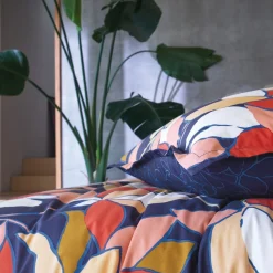 Drap plat en percale de coton UTOPIA Cobalt