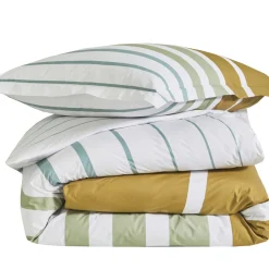 Drap plat en percale de coton GRAND LARGE Kaki