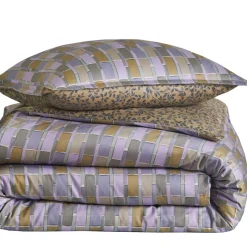 Drap plat en satin de coton MIX & MATCH Lilas