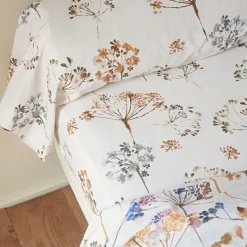 Drap plat FLEURAISON fleurs sauvages beige