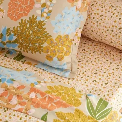 Drap plat motif bouquet de fleurs POESIE