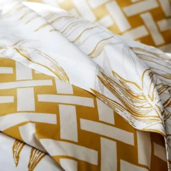 Drap plat PALRI tropical jaune doré