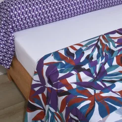 Drap plat percale EQUINOXE Violine