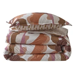 Drap plat percale POP TERRA COTA