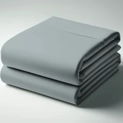 Drap plat percale coton TERTIO® - gris