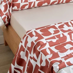 Drap plat percale CRAFT Terra Cota