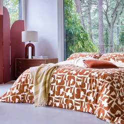 Drap plat percale CRAFT Terra Cota