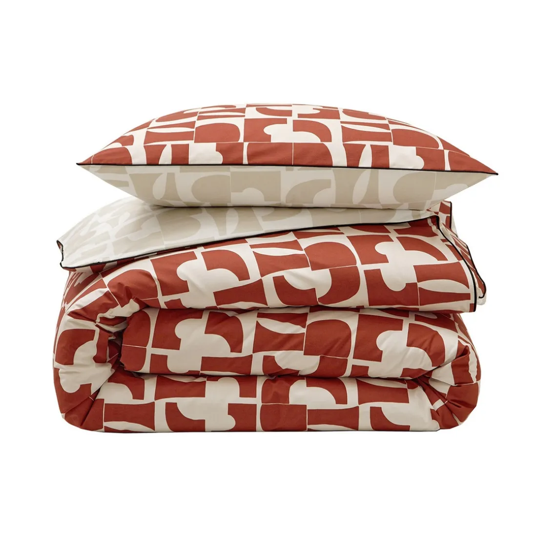 Drap plat percale CRAFT Terra Cota
