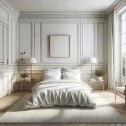 Drap plat percale de coton TERTIO® - Blanc