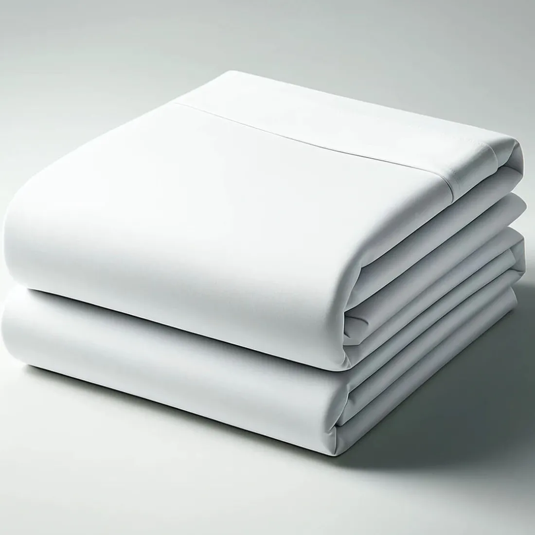 Drap plat percale de coton TERTIO® - Blanc