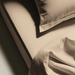 Drap plat percale de coton TERTIO® - Beige rosé