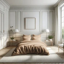 Drap plat percale de coton TERTIO® - Beige rosé