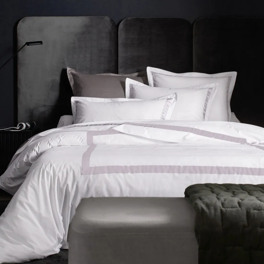 Drap plat percale de coton mercerisée EGERIE Métal