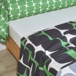 Drap plat percale LOKHO Menthe