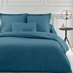 Drap plat polycoton TERTIO® - Bleu canard