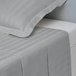 Drap plat satin de coton TERTIO® - galet