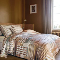 Drap plat satin FUSION Ambre