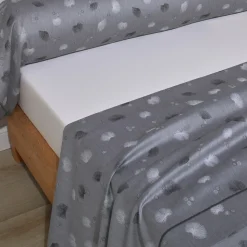 Drap plat satin jacquard KYOTO Graphite