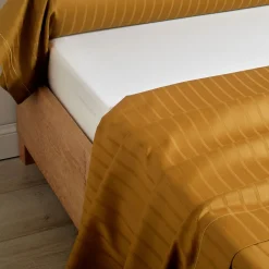 Drap plat satin jacquard DIVINE Ambre