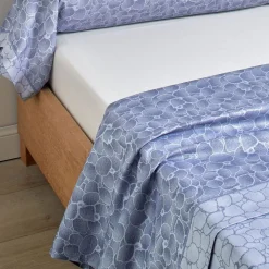 Drap plat satin jacquard ARCANGUES Nuage