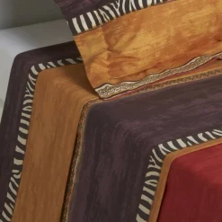 Drap rayures zèbre - Multicolore