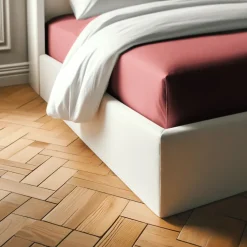 Drap-housse coton TERTIO® - pêche