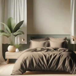 Drap-housse coton TERTIO® - taupe