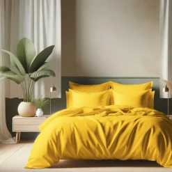 Drap-housse coton TERTIO® - Curry