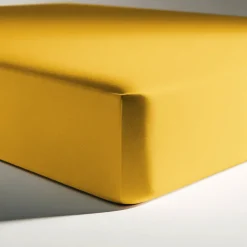Drap-housse coton TERTIO® - Curry