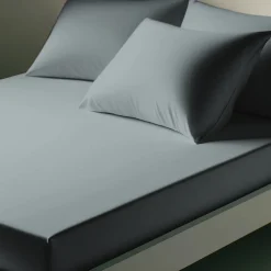 Drap-housse coton TERTIO® - Gris Perle