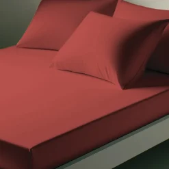 Drap-housse coton TERTIO® - Terracotta