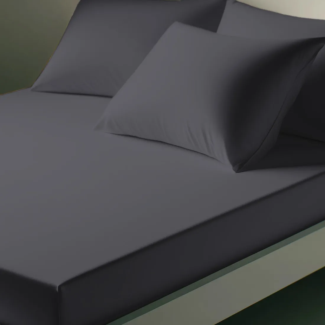 Drap-housse coton TERTIO® - Anthracite