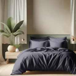 Drap-housse coton TERTIO® - Anthracite