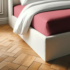 Drap-housse coton TERTIO® - Vieux Rose