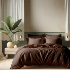 Drap-housse coton TERTIO® - Chocolat