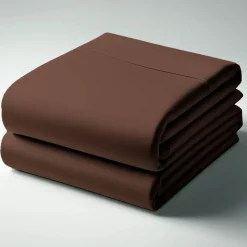 Drap-housse coton TERTIO® - Chocolat