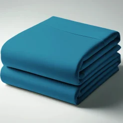 Drap-housse coton TERTIO® - Bleu Canard