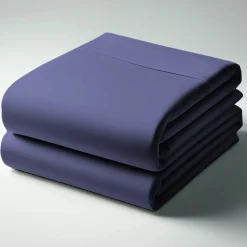 Drap-housse coton TERTIO® - Bleu Indigo