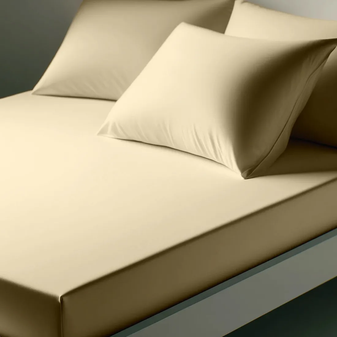 Drap-housse coton TERTIO® - Beige Ficelle