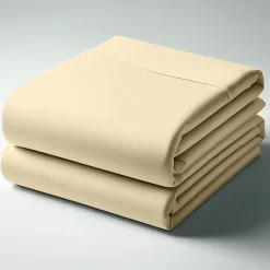 Drap-housse coton TERTIO® - Beige Ficelle