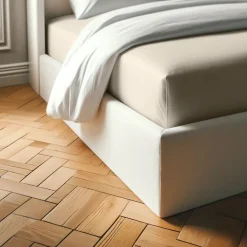 Drap-housse coton TERTIO® - Gris Galet