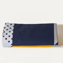 Drap-housse en coton TRIGONE - Bleu