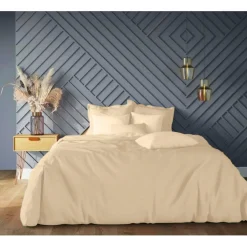 Drap-housse grand bonnet coton TERTIO® - Écru