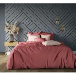 Drap-housse grand bonnet coton TERTIO® - Vieux Rose