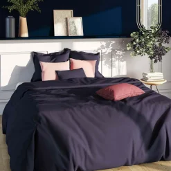 Drap-housse grand bonnet polycoton TERTIO® - Bleu Indigo