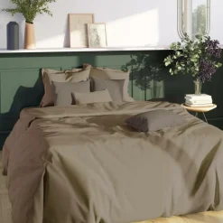 Drap-housse grand bonnet XL Coton TERTIO® - Taupe