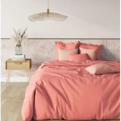 Drap-housse grand bonnet XL Coton TERTIO® - Pêche